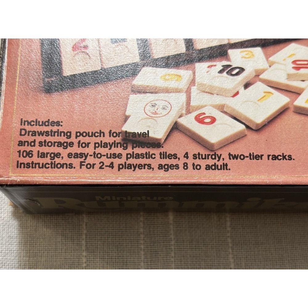 Miniature Rummikub Game Pressman Travel Size Tile Game Vintage 1981 Complete Set - Picture 3 of 6